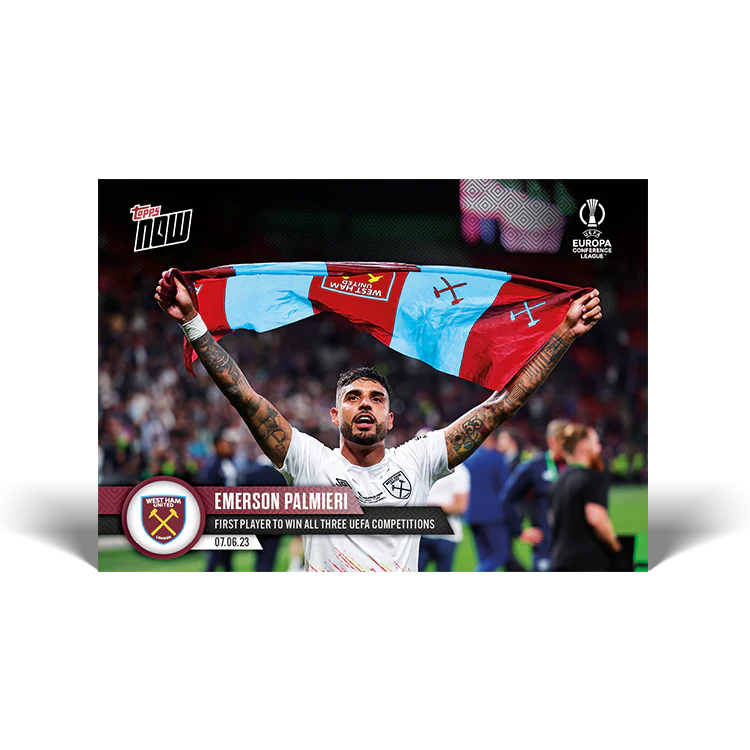 Topps UK - First player to win all three UEFA competitions - ECL TOPPS NOW® Card #58