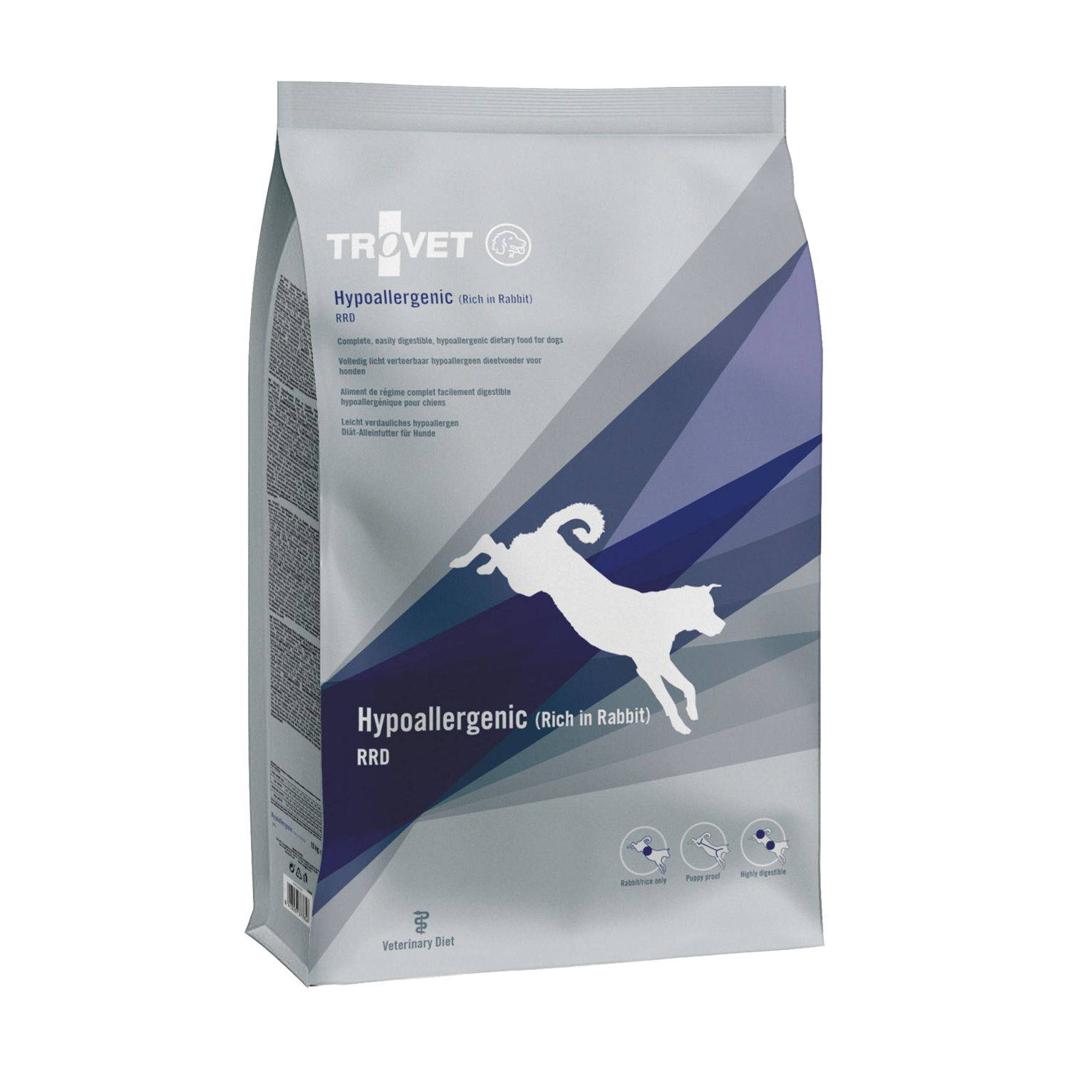 TROVET Hypoallergenic RRD (Rabbit) Dog - 2 x 3kg