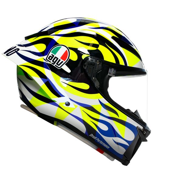 Casque intégral AGV PISTA GP RR - ROSSI SOLELUNA 2023 - Bleu / JauneRef : AG1086