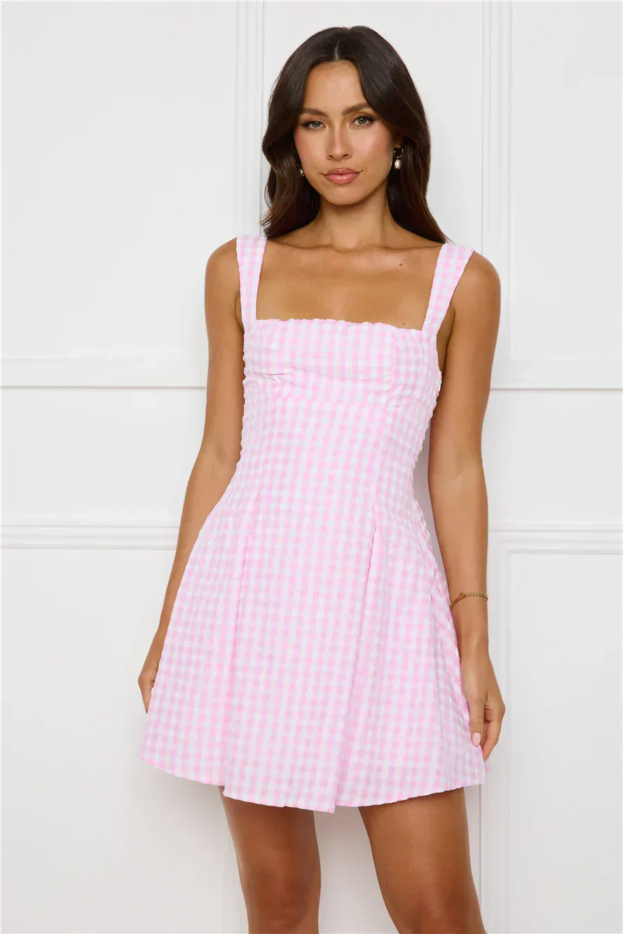 Grape Escape Mini Dress Pink