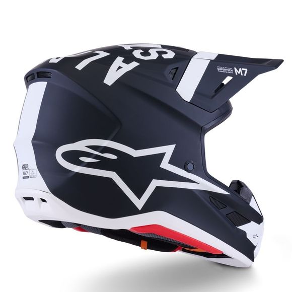 Casque cross Alpinestars S-M7 DASH 2025 - Noir / BlancRef : AP4053