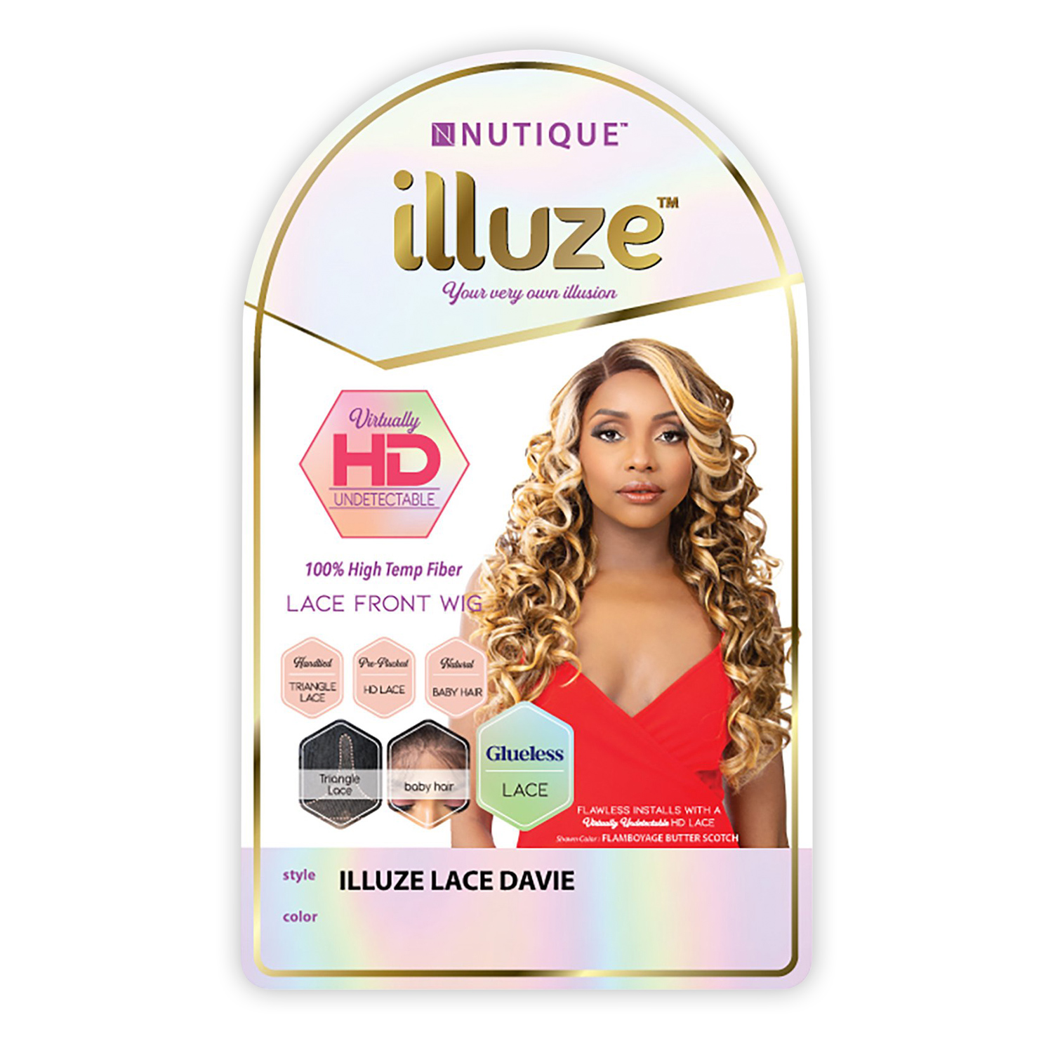 Nutique Illuze HD Lace Front Wig Glueless Illuze Lace Davie