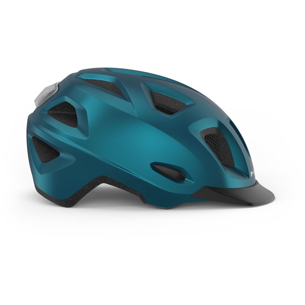 MET Mobilite Helmet - teal blue metallic matt