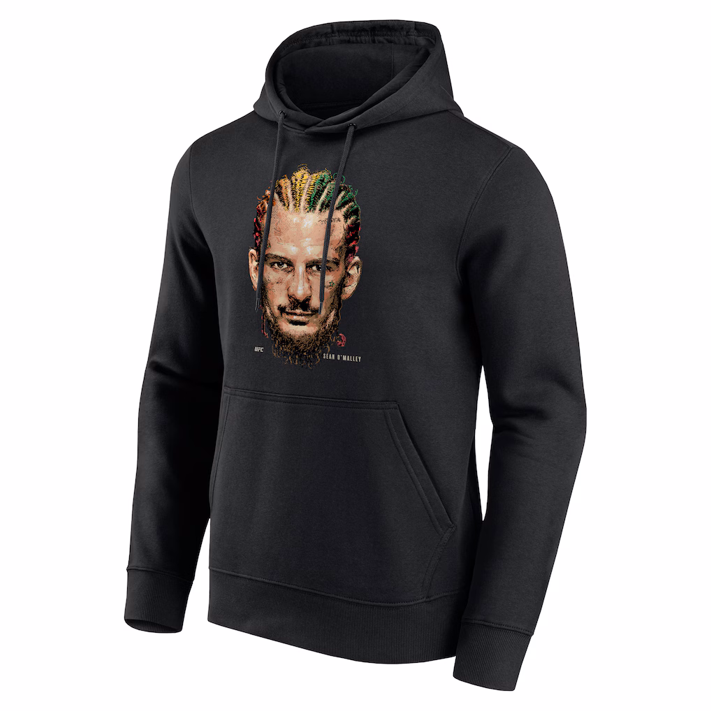 UFC Sean O'Malley Portrait Hoodie - Black - Mens