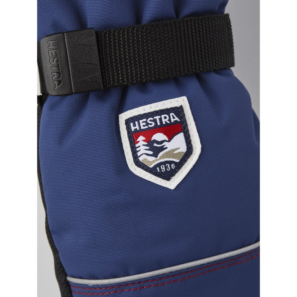 Hestra Wool Terry Mittens Kids - medium blue
