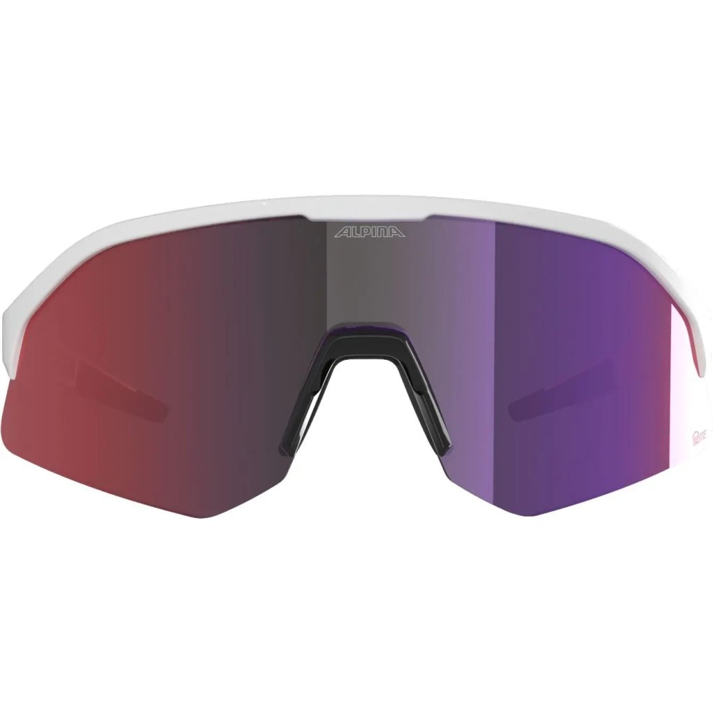 Alpina Sonic HR M Q-Lite Glasses - white gloss/pink mirror