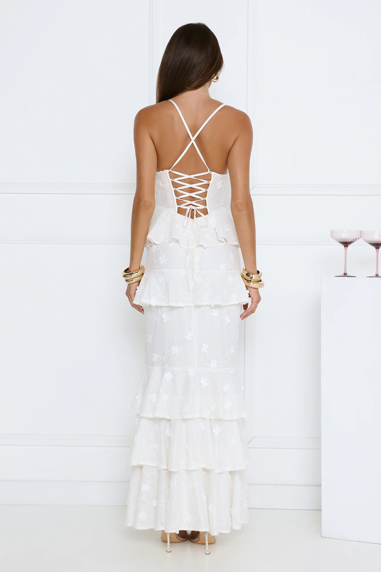 Secret Grove Maxi Dress White