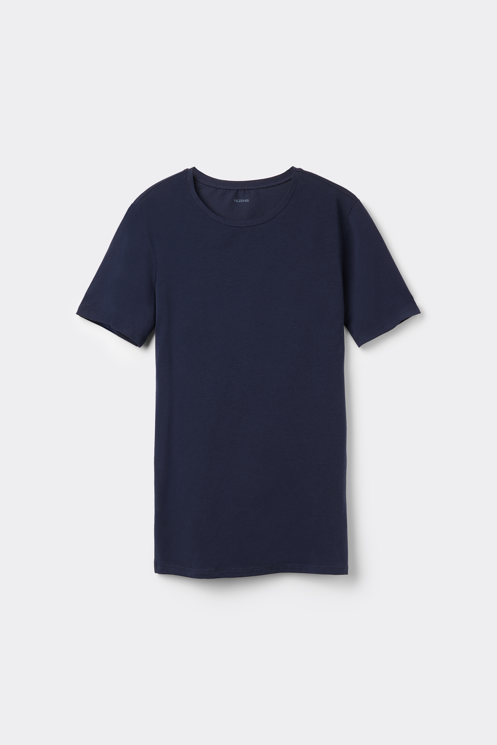 Rounded Neck Organic Stretch Cotton T-Shirt