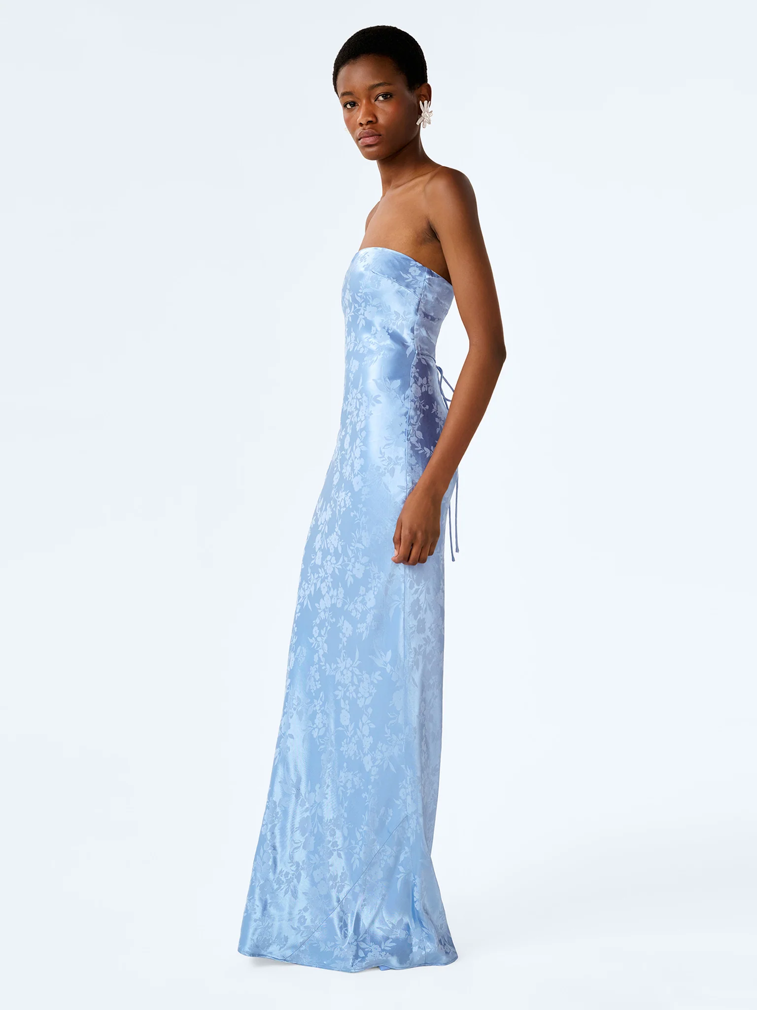 Amdra Jacquard Dress in Vista Blue