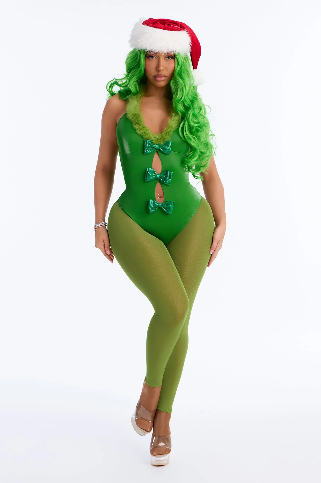 Mischief Delight 4 Piece Costume Set - Green