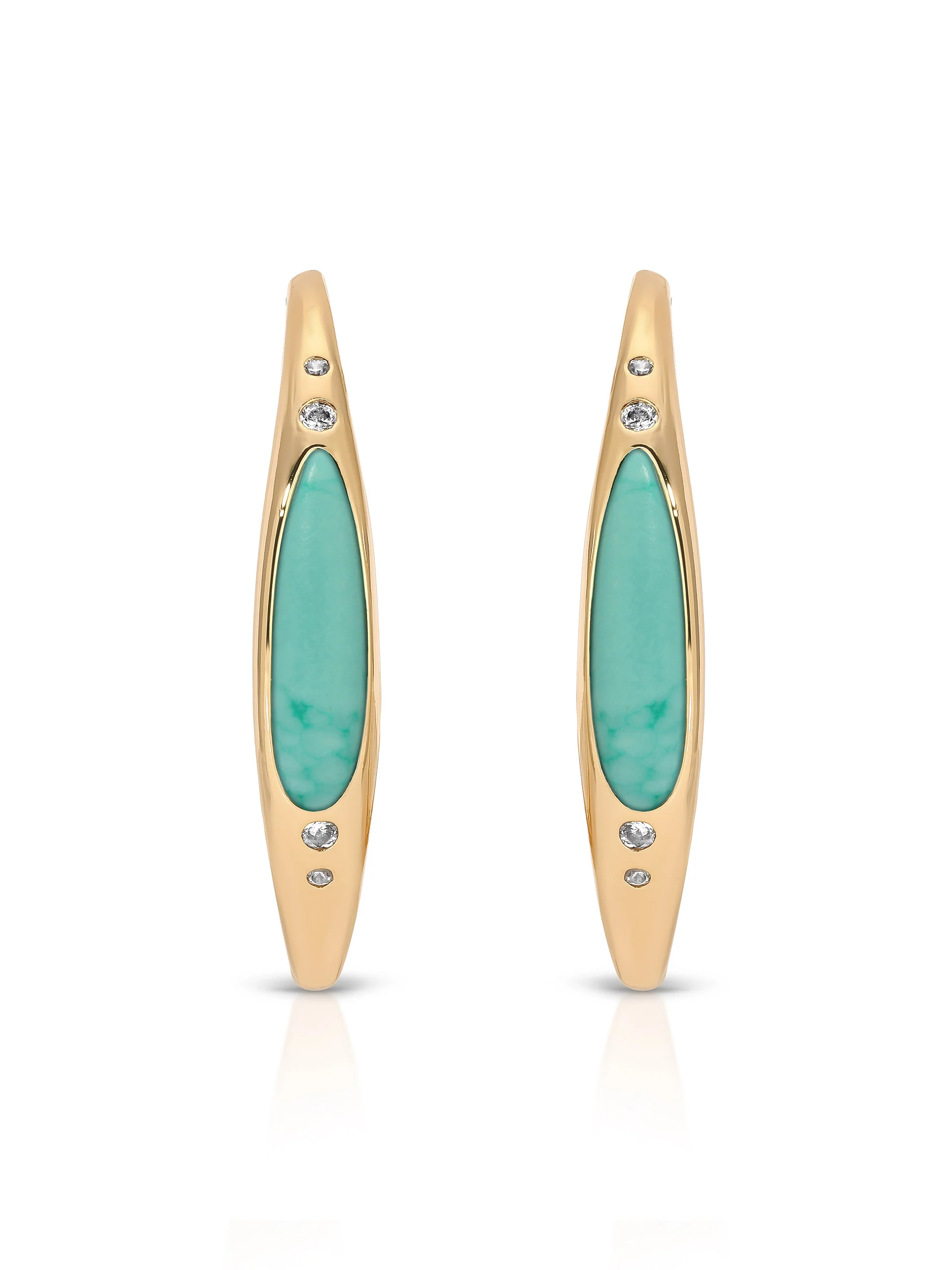 Turquoise Solstice Hoops