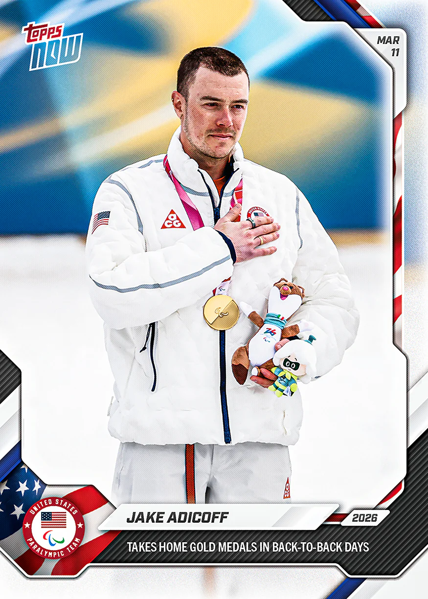 Jake Adicoff - 2026 Paralympics Topps NOW® - Card 21 - PR: 405