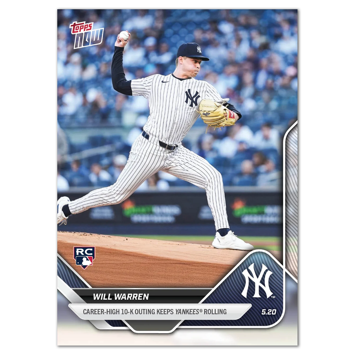 Will Warren - 2025 MLB Topps NOW® - Card 198