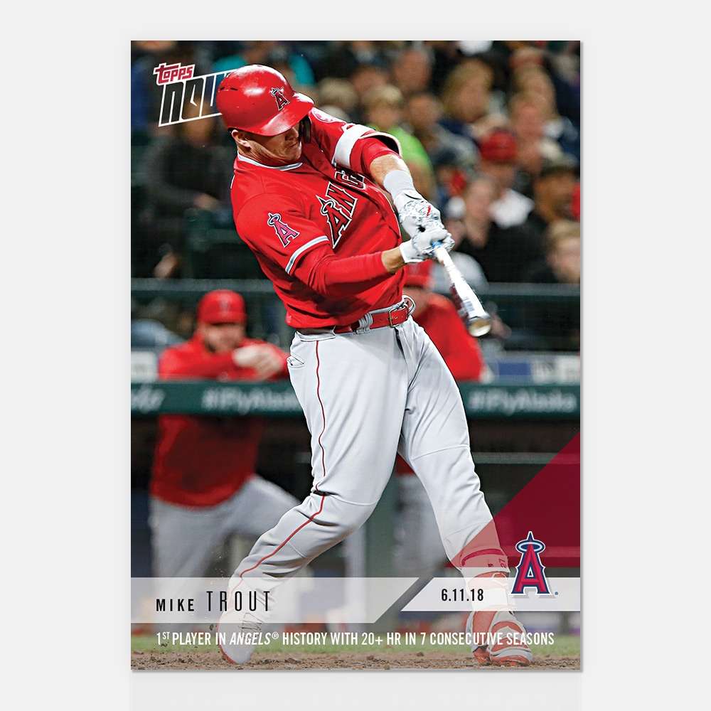 Mike Trout - 06/11/2018 TOPPS NOW® Card 310 - Print Run: 750