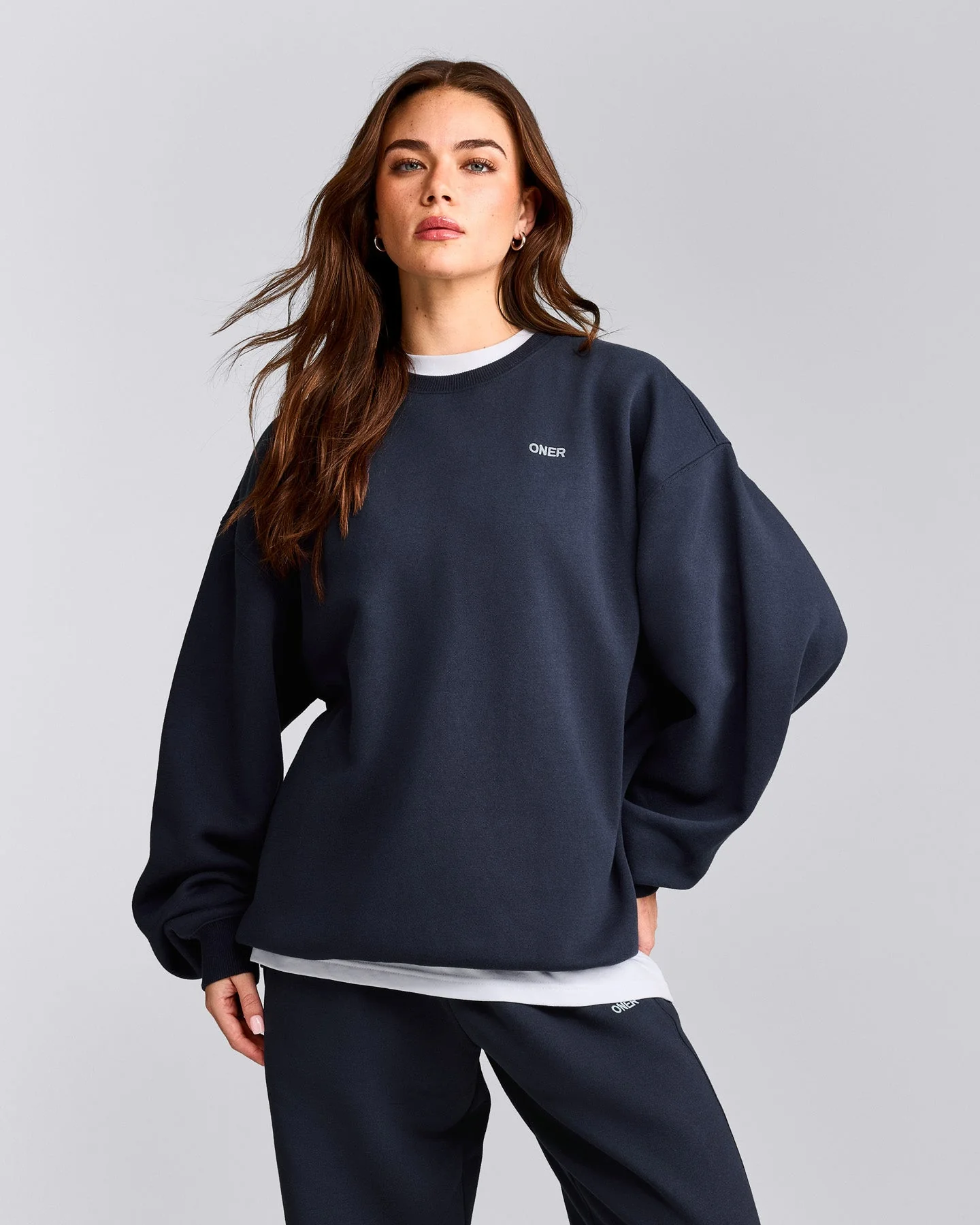 Foundations Cosy Oversized Sweatshirt | True Blue