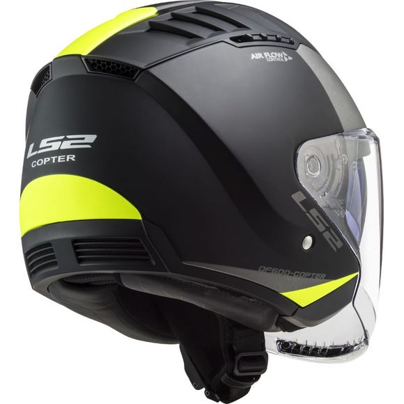 Jet LS2 of600 Copter II - Urbanese - Black / yellow helmetRef: LS0877