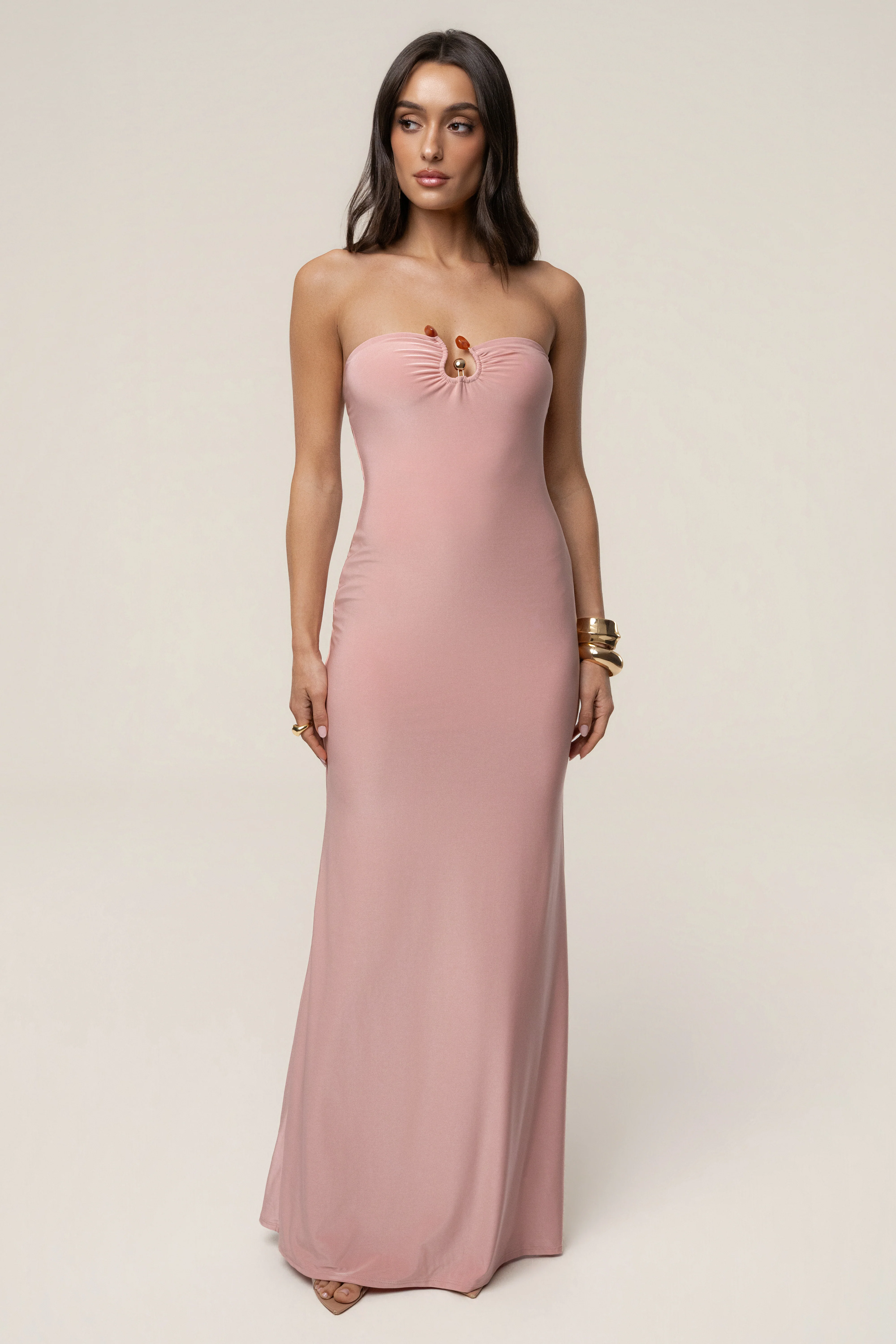 Dusty Rose Drift Serenity Maxi Dress
