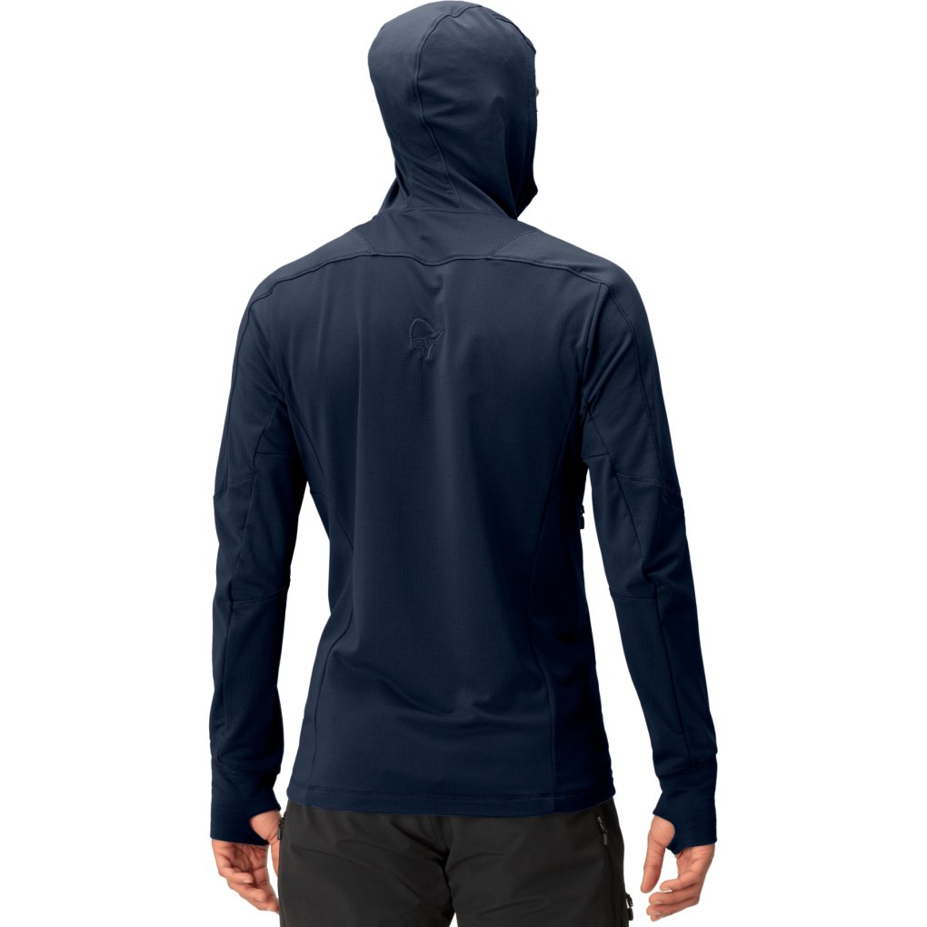 Norrona falketind Power Grid Hood Jacket Men - Indigo Night
