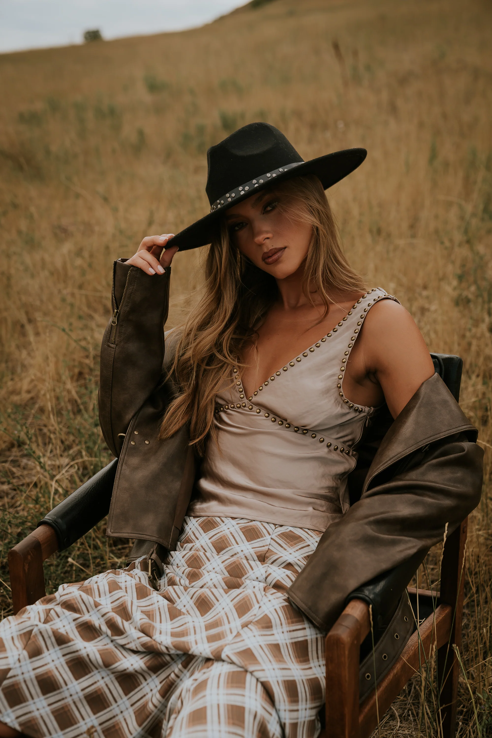 Zadie Plaid Maxi Skirt