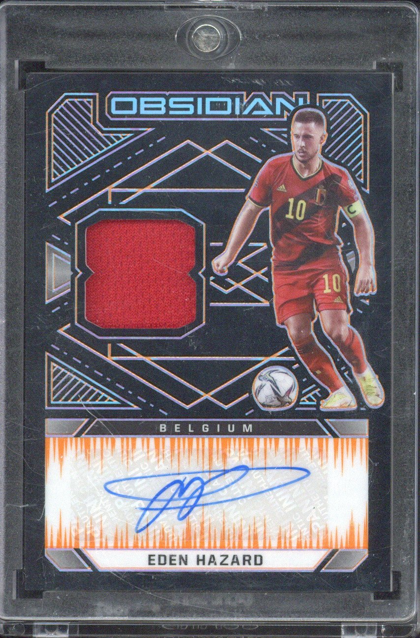 2021-22 Panini Obsidian Eden Hazard Autograph Relic /15