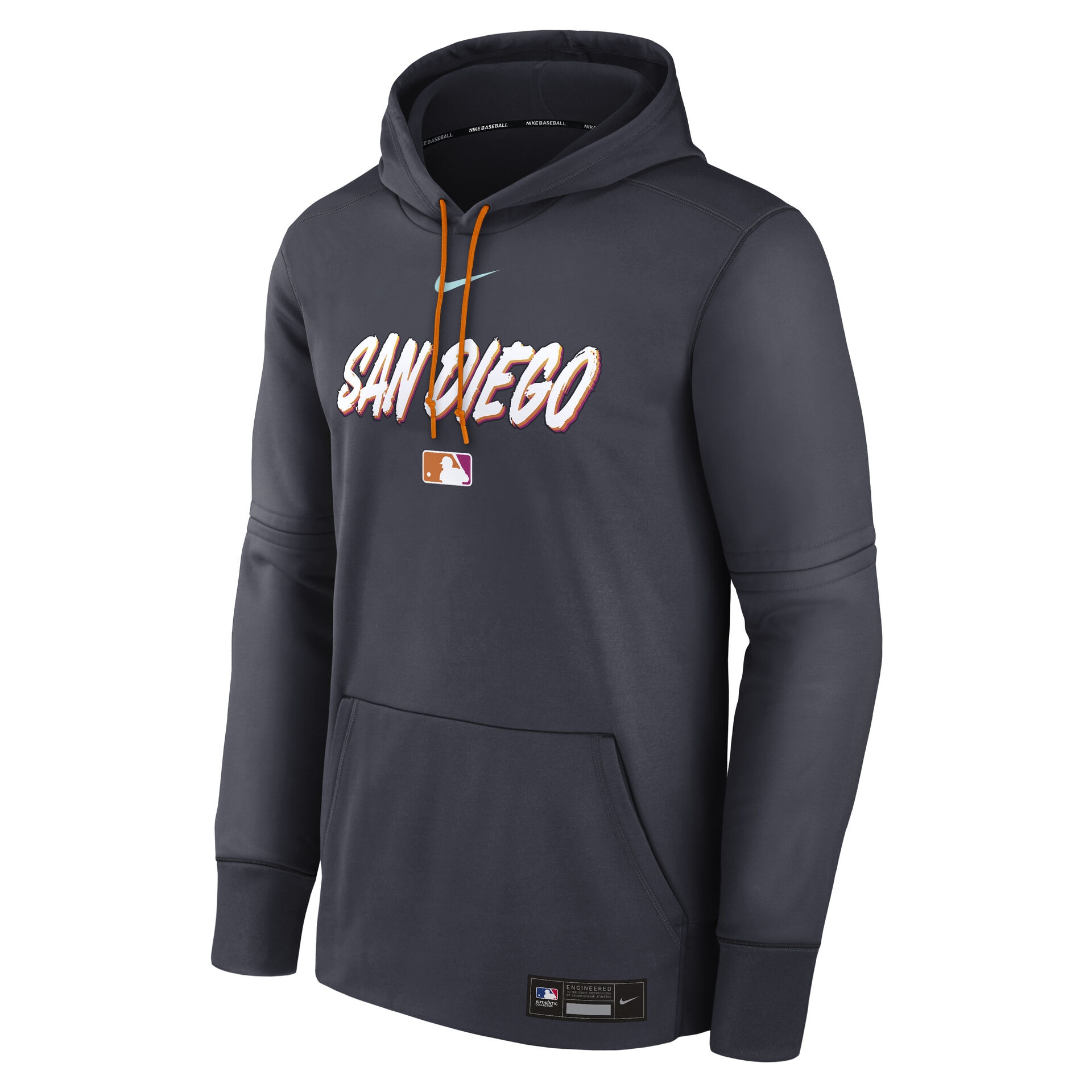 San Diego Padres City Connect 2026 MLB Authentic Therma Hoodie Navy