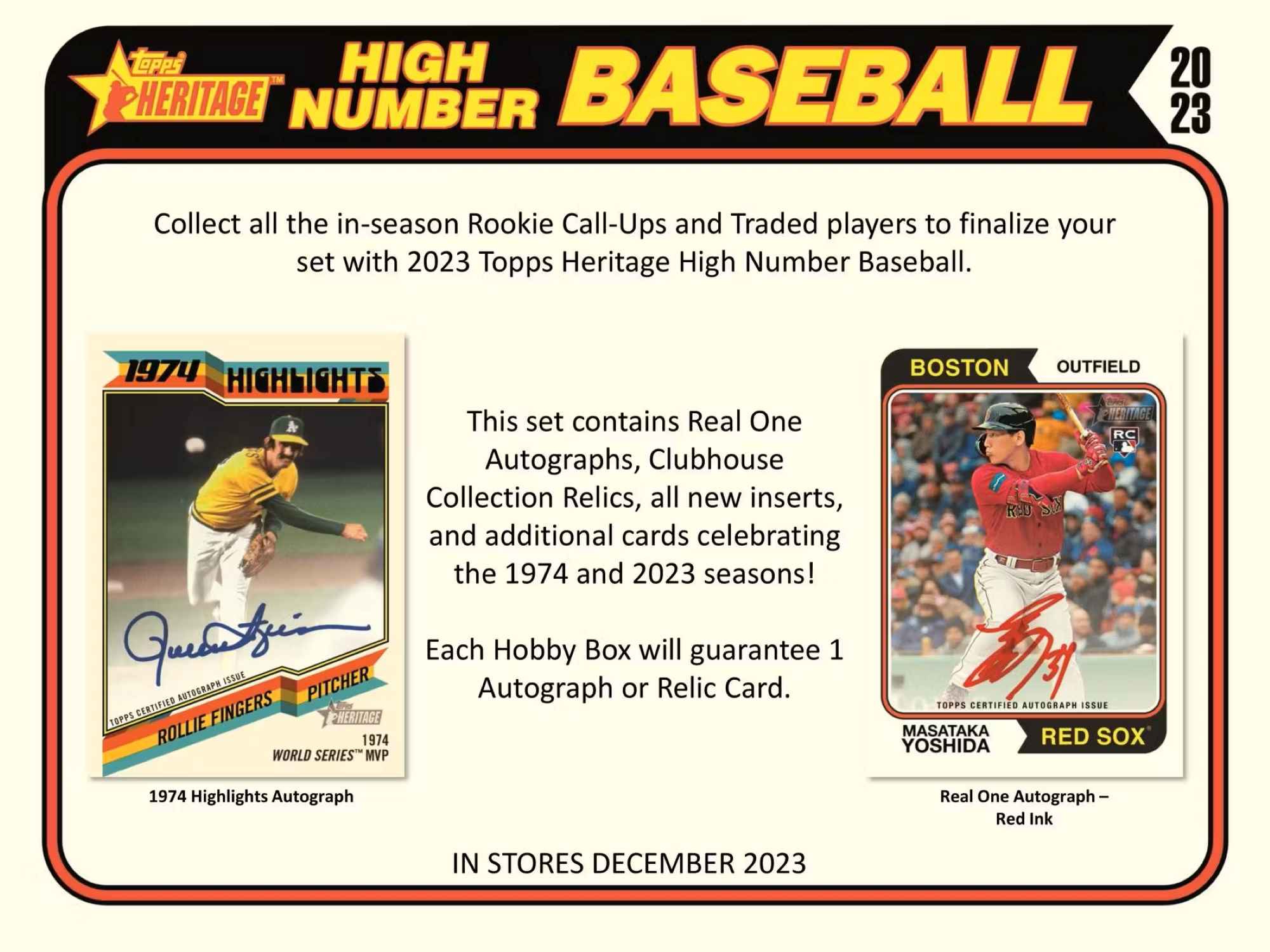 2023 Topps Heritage High Number Baseball MLB Hobby Box