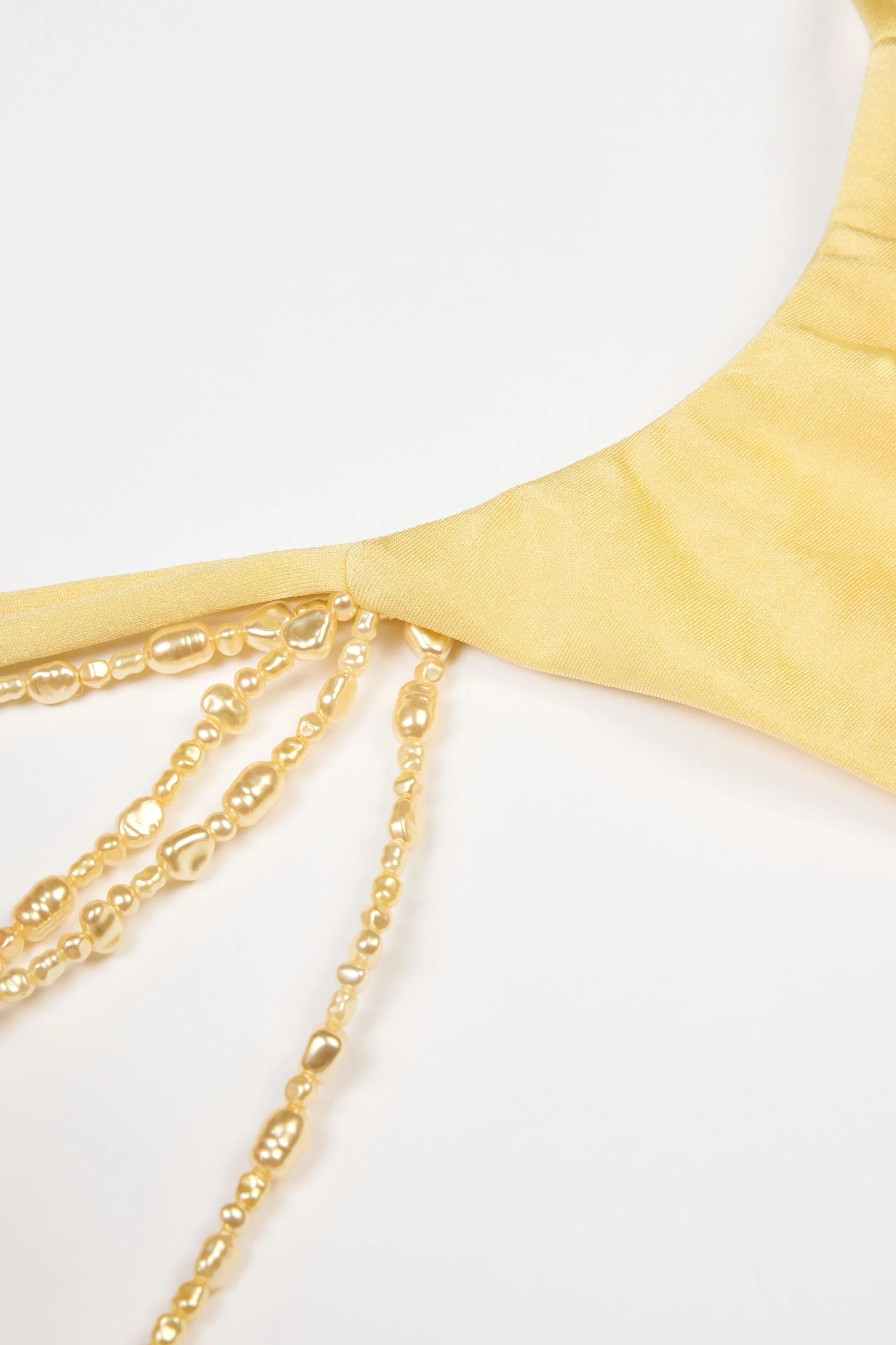 Multi-Strap Cheeky Bikini Bottoms  in Lemon