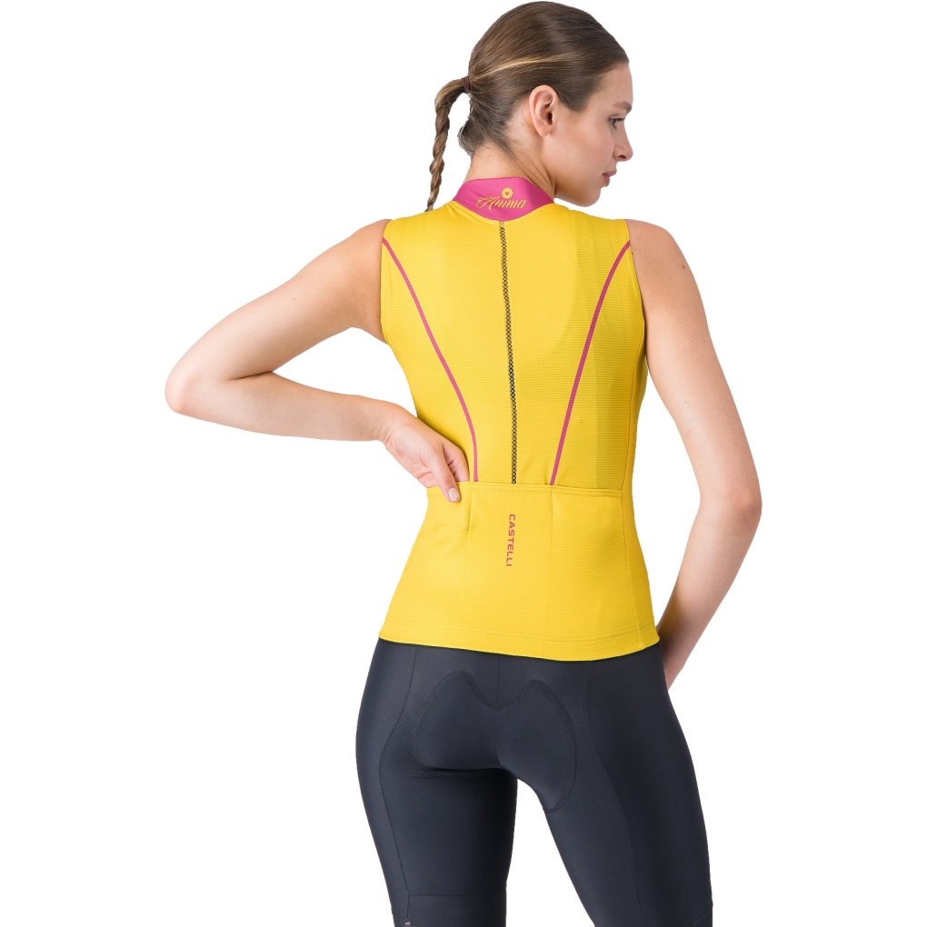 Castelli Anima Flow Sleeveless Women - mango mojito/violet pink 712