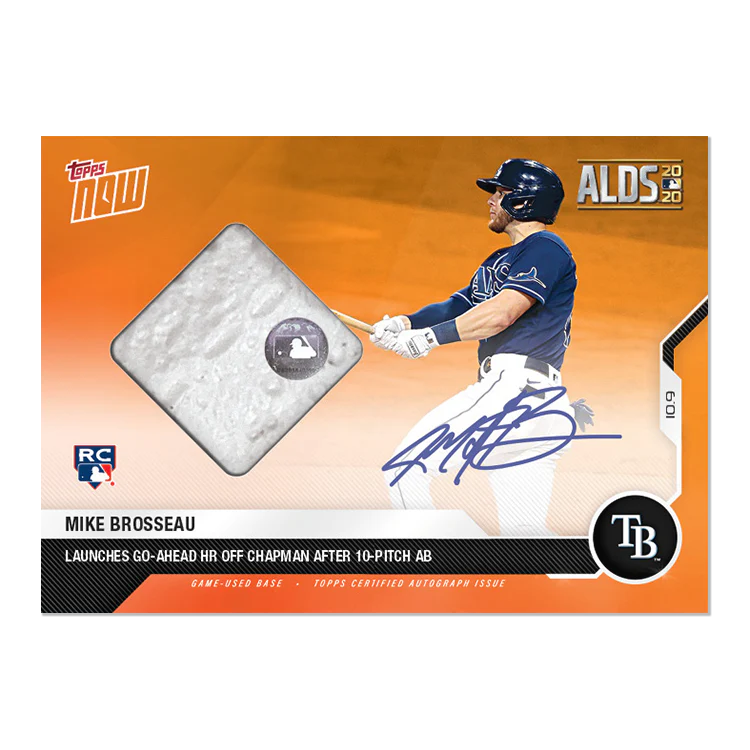 On-Card Auto-Relic # to 5 - Michael Brosseau - MLB TOPPS NOW® Card 397E