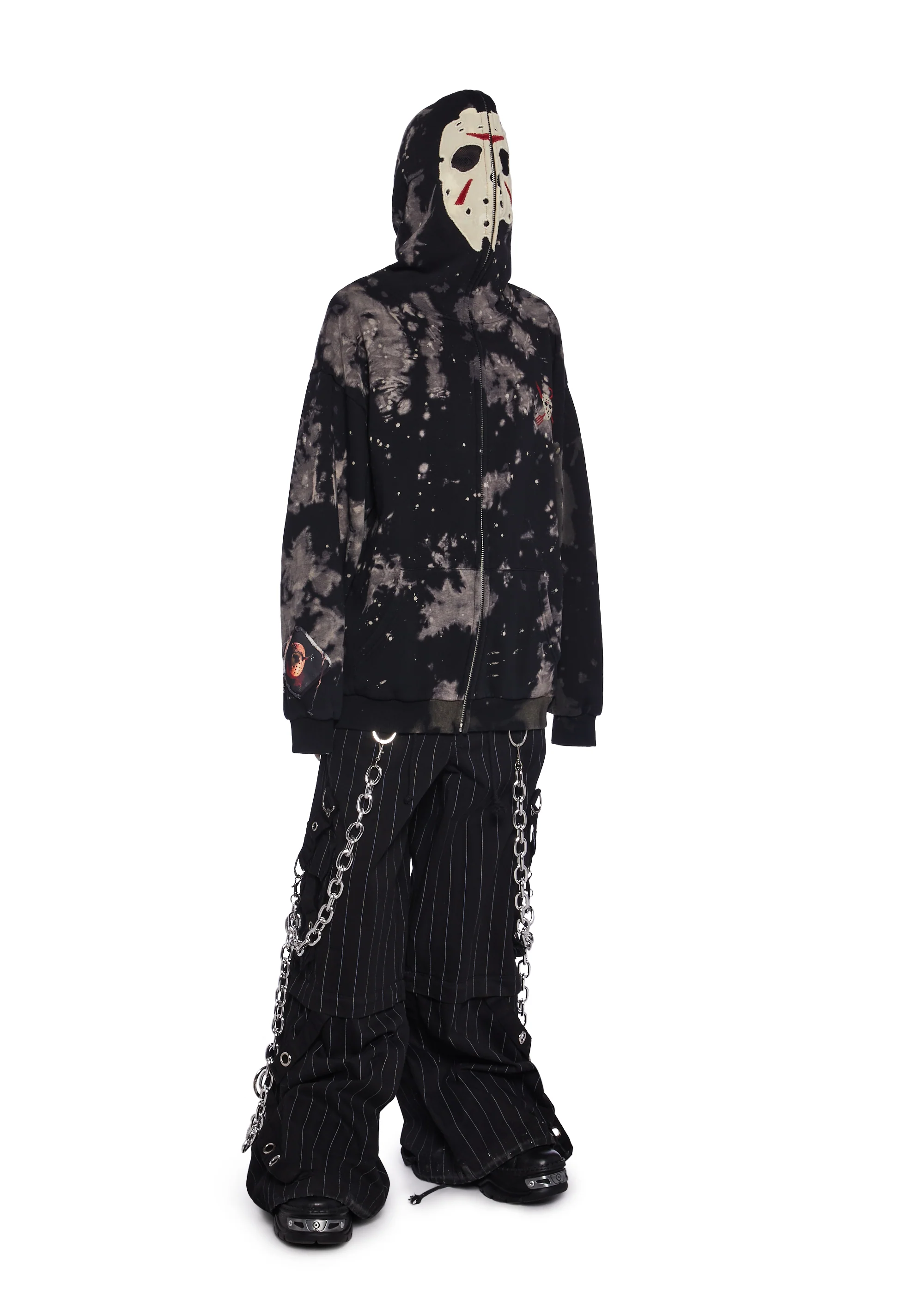 Vile Voorhees Mask Zip-Up Hoodie