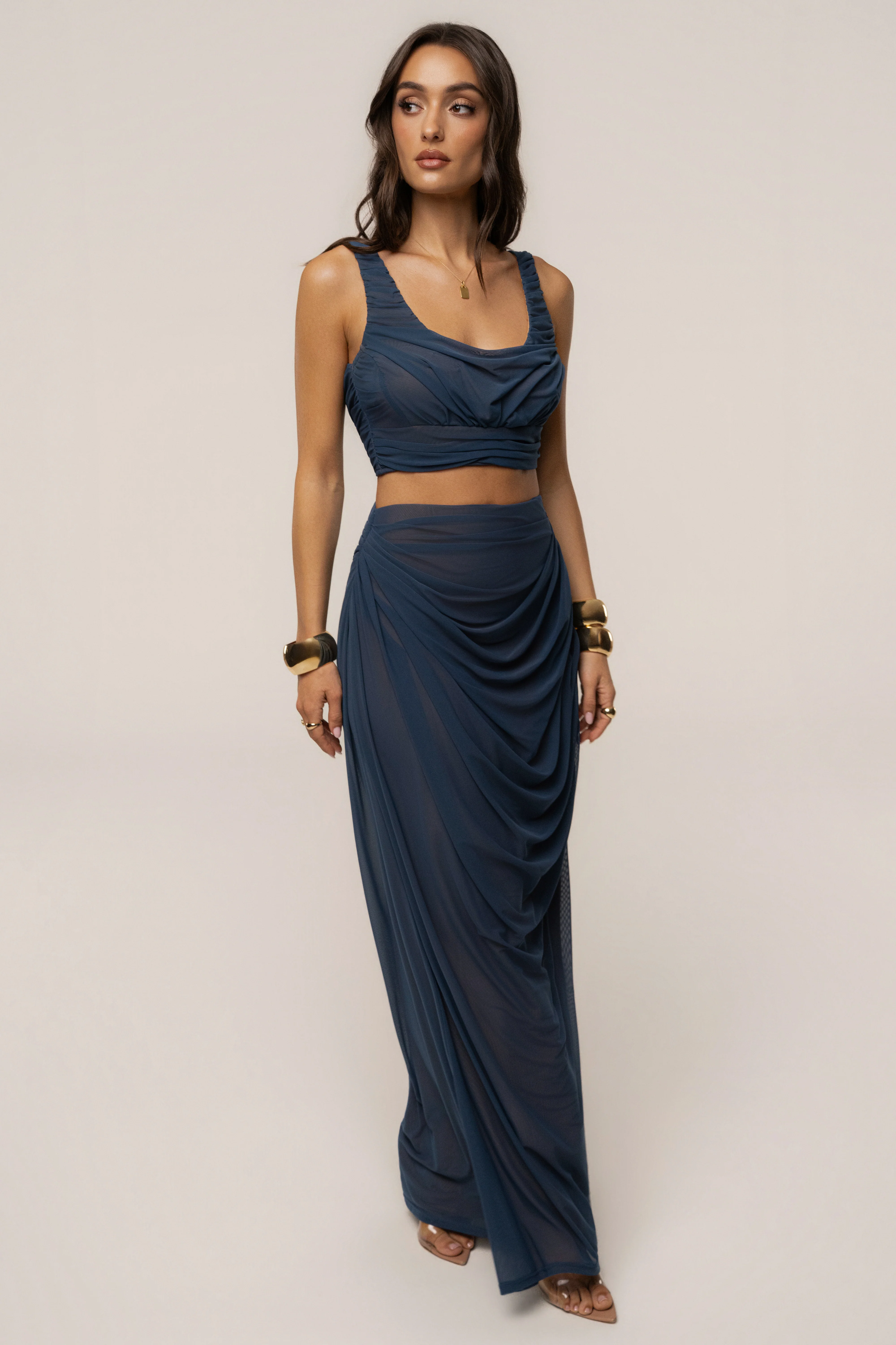 Blue Ethereal Flow Top