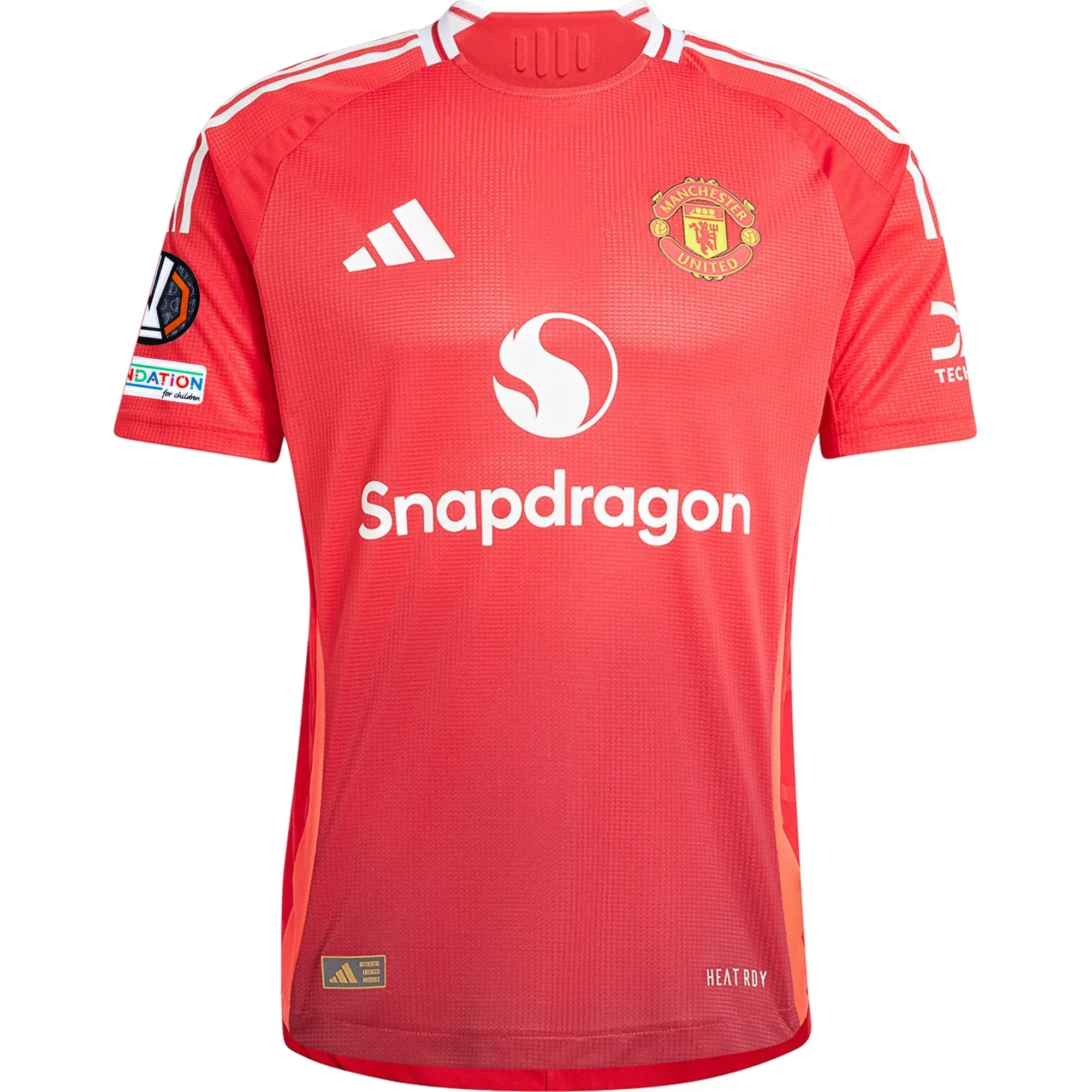 Manchester United Authentic Bruno Fernandes Home Jersey w/ Europa League Patches 24/25 (MUFC Red/Bright Red)