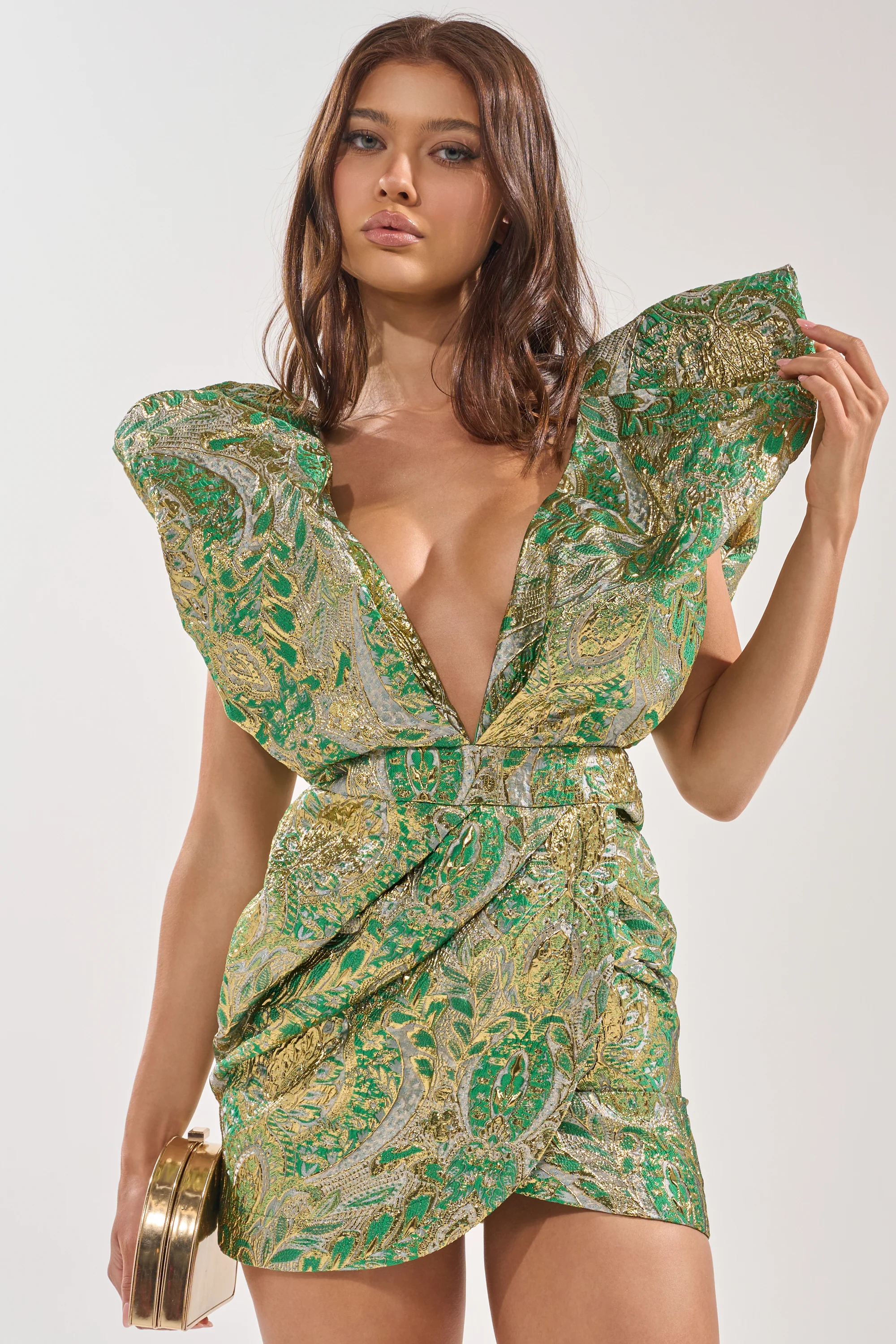 Best Dressed Brocade Mini Dress