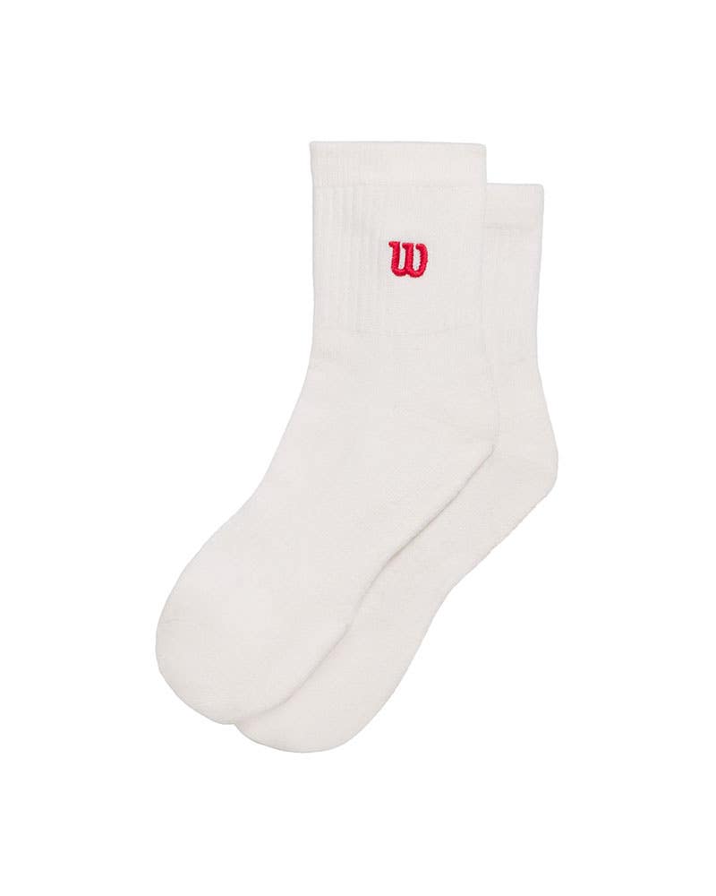 WILSON SOCKS RED WHITE