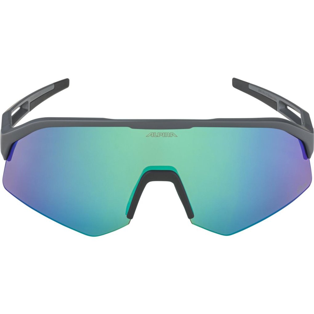Alpina Sonic HR Q-Lite Glasses - midnight-grey matt/mirror green