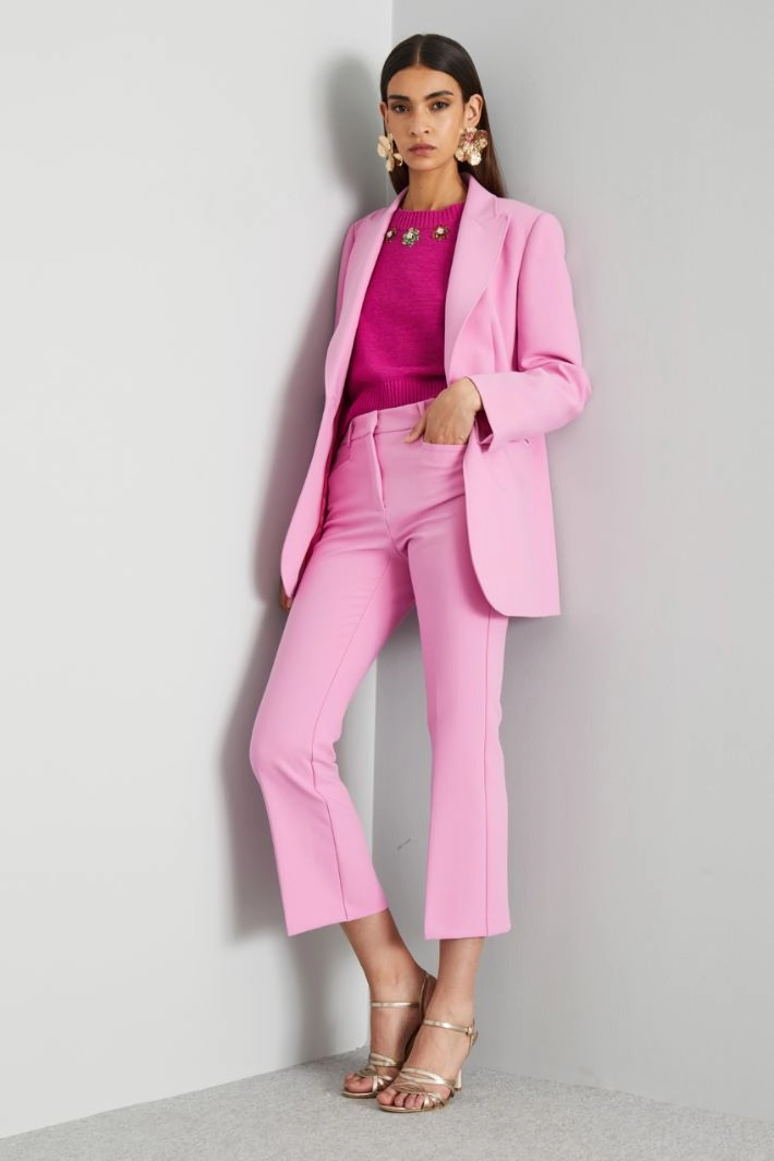 Double canvas blazer - PINK