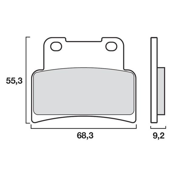 Plaquettes de freins Brembo Sinter Métal Fritté sport avantRef : 07GR77SR