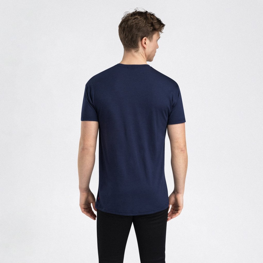 Aclima Lightwool 140 Classic Tee Men - navy blazer