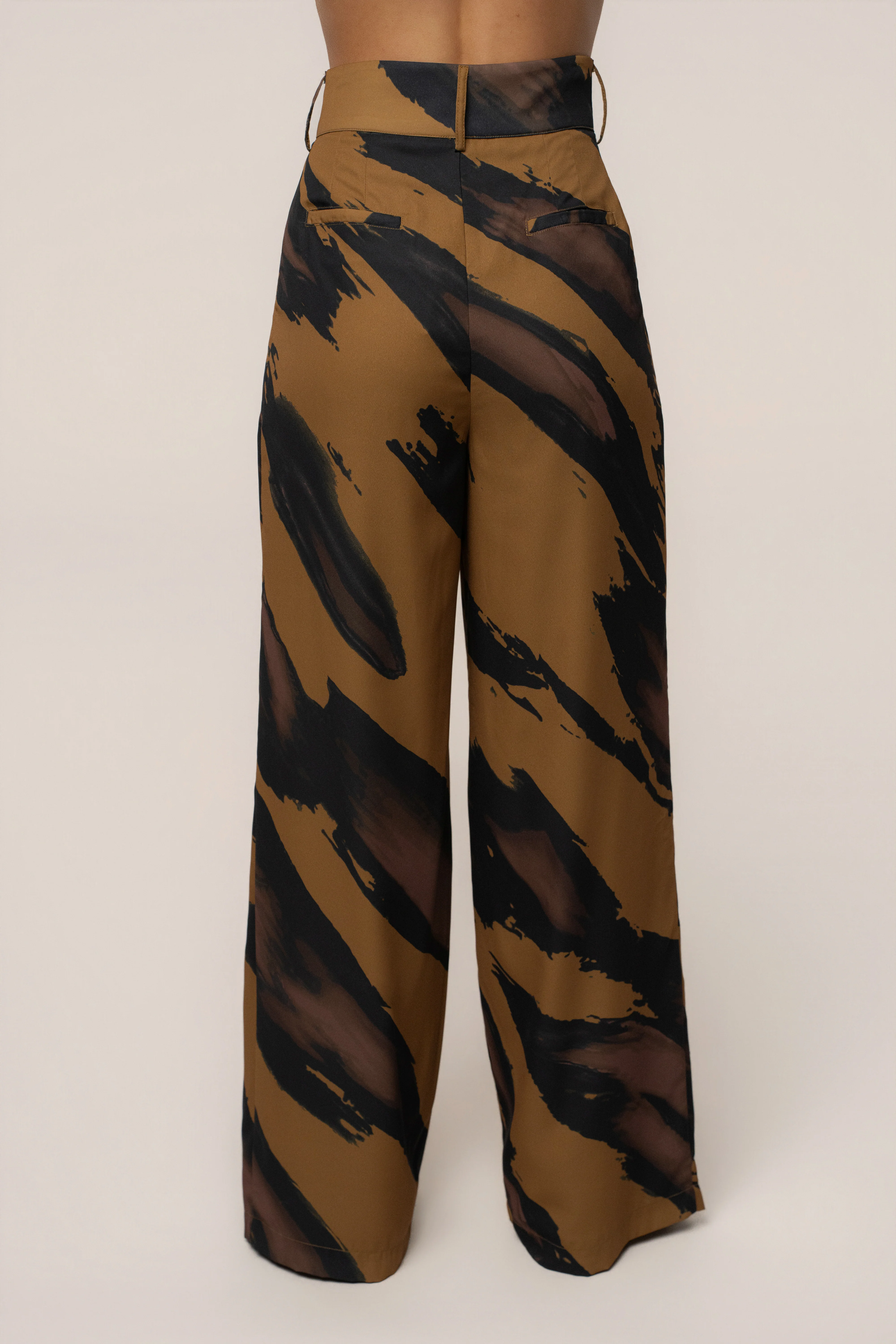 Gold Dusk Soft Pleated Trouser