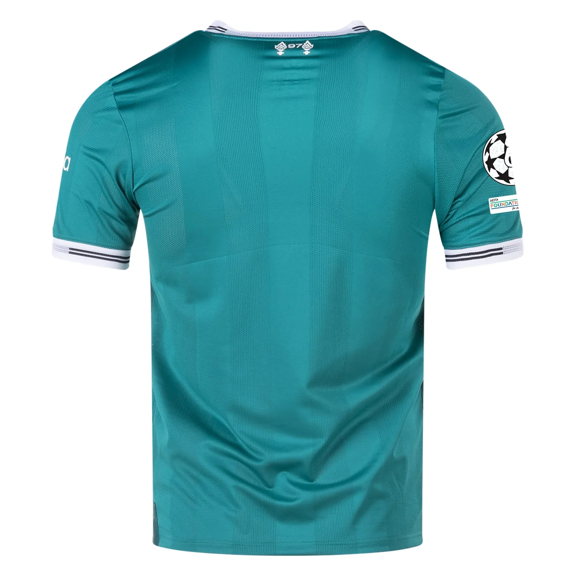 Liverpool FC Authentic Third Jersey w/ Champions League Patches 25/26 (Sea Green)