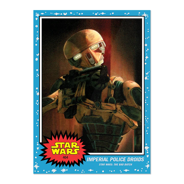 Topps UK - SW Living Set Card #464 - Imperial Police Droids