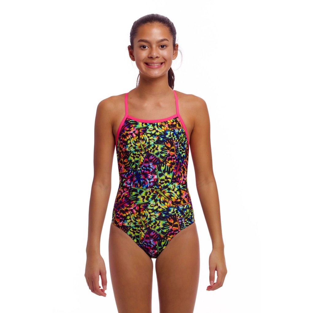 Funkita Tie Me Tight Eco One Piece Swimsuit Girls - Flying Fiesta