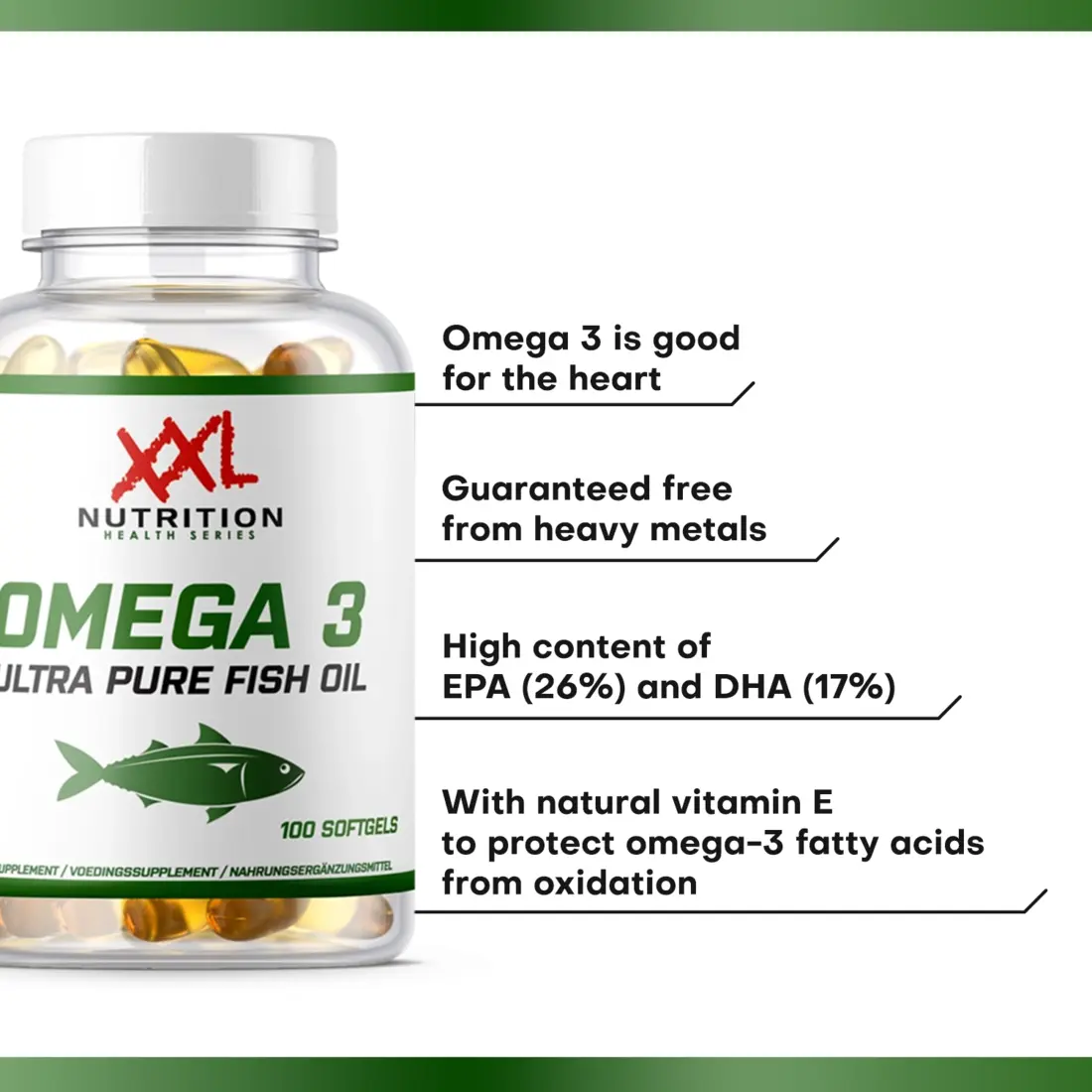 Omega 3 Ultra Pure - 1000 mg - 100 softgels