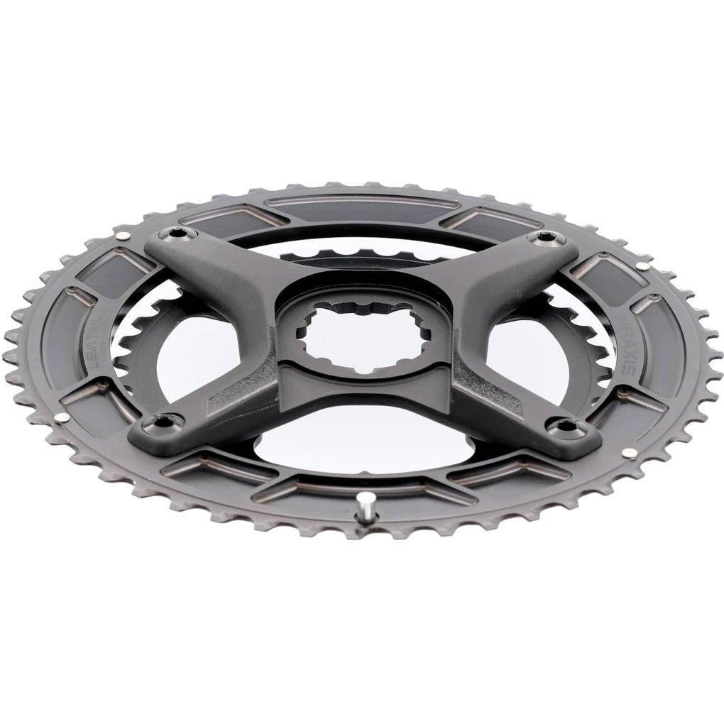 Praxis Works LevaTime II X-Kit Chainring Set- Direct Mount | 4 arm | 160/104mm Road - 48/32T - black/silver