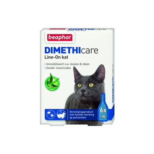 Beaphar DIMETHIcare Line-on for Cats - 6 Pipettes