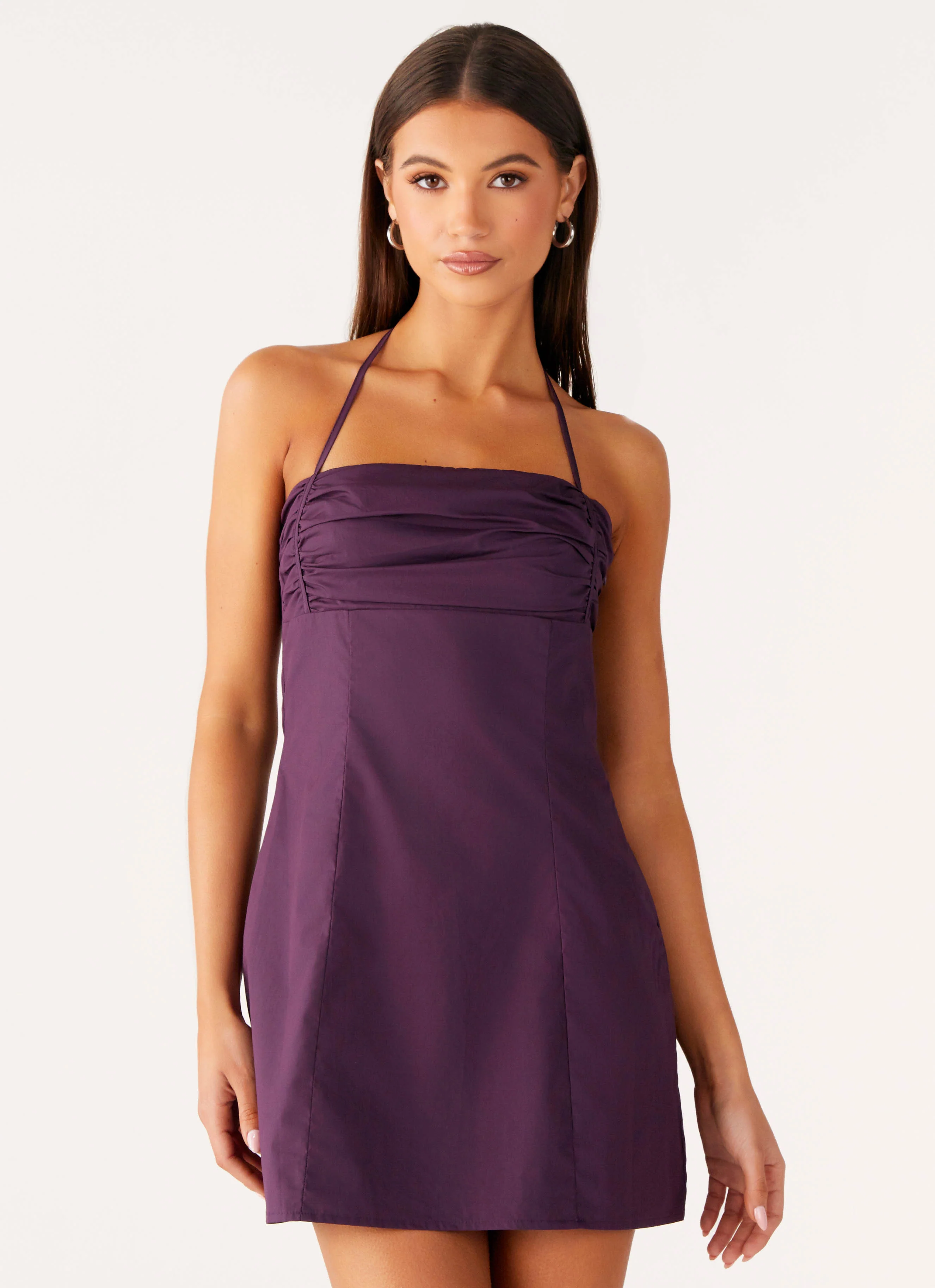 Sonique Mini Dress - Plum