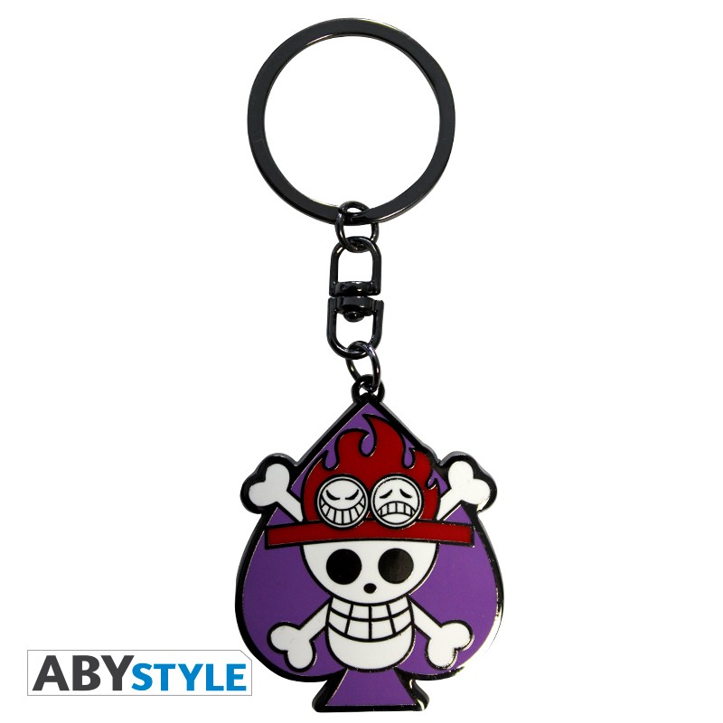 ONE PIECE Keychain Skull Ace