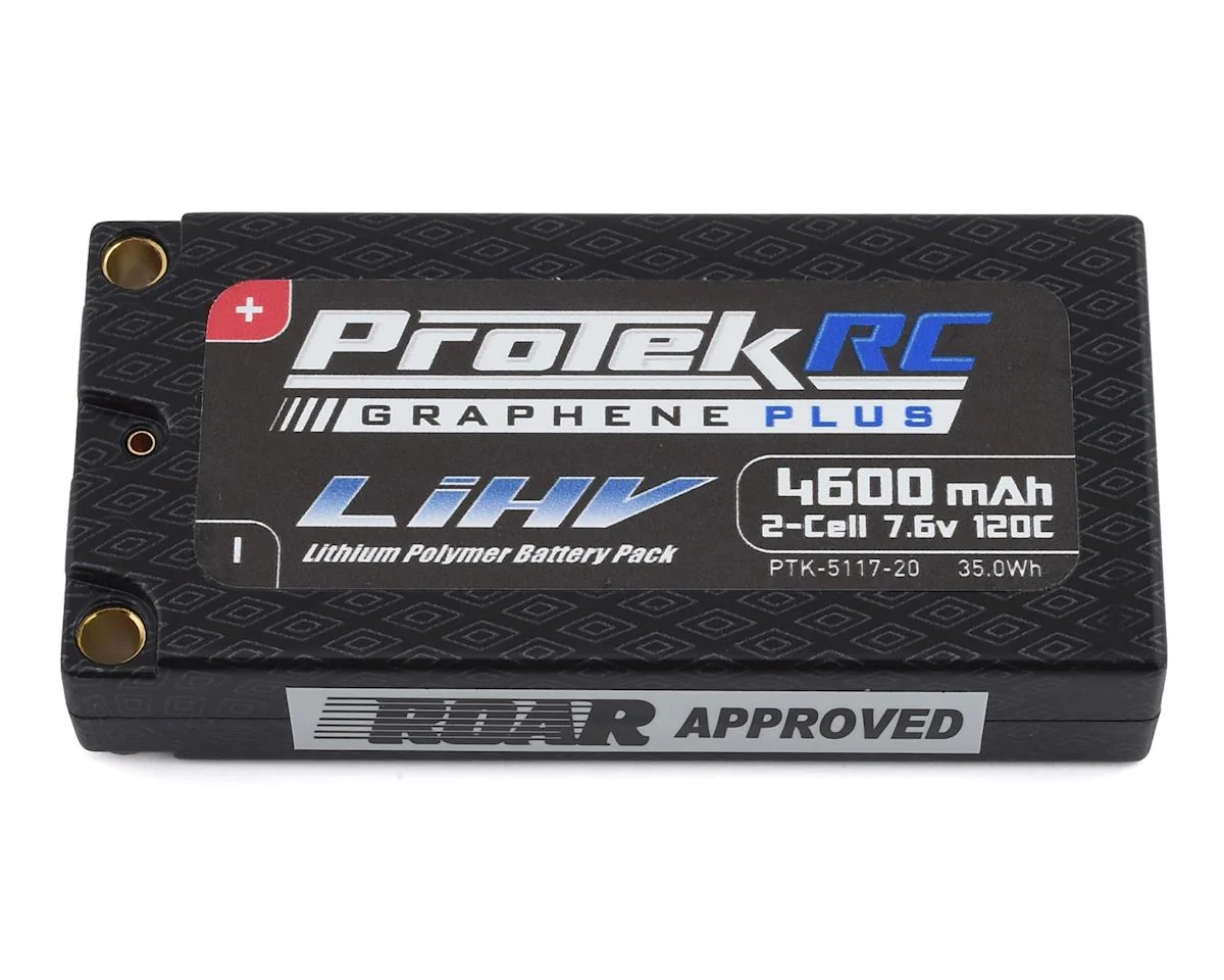 ProTek RC 2S 120C Low IR Si-Graphene + HV LCG Shorty LiPo Battery (7.6V/4600mAh)PTK-5117-20