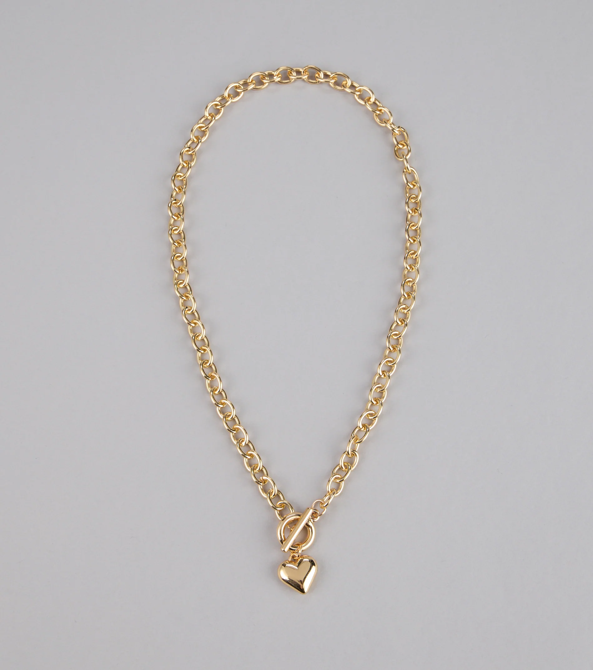 Locked in Love Heart Toggle Necklace