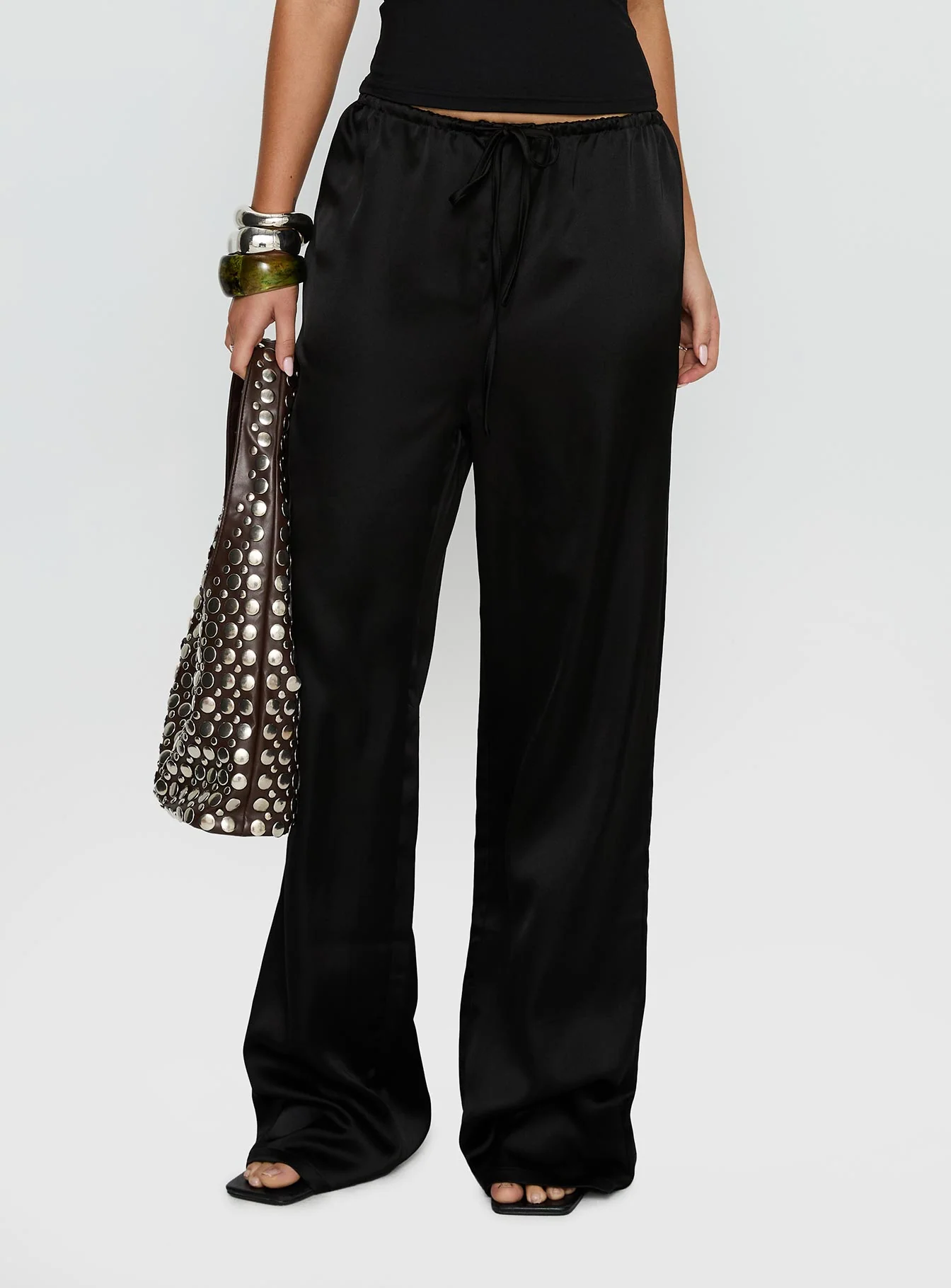 Soulstar Satin Pants Black